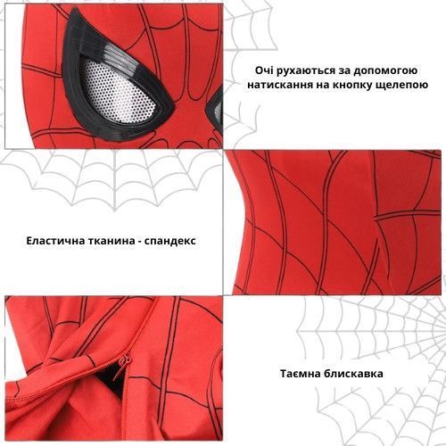 Інтерактивна маска Людина Павук з блимаючими очима - Spiderman MSM3103 фото