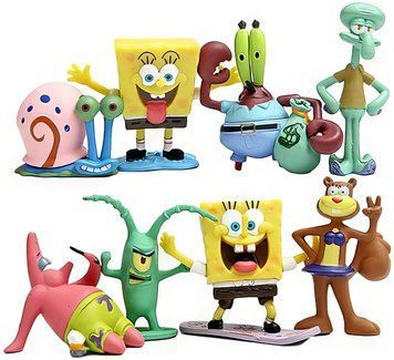 Набір фігурок Губка Боб, 8в1 - Spongebob SB230920 фото