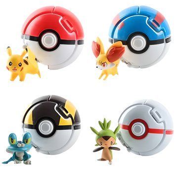 Набір покешарів з Покемонами 4в1, 8 см - Pokemon PB4IN1202206 фото