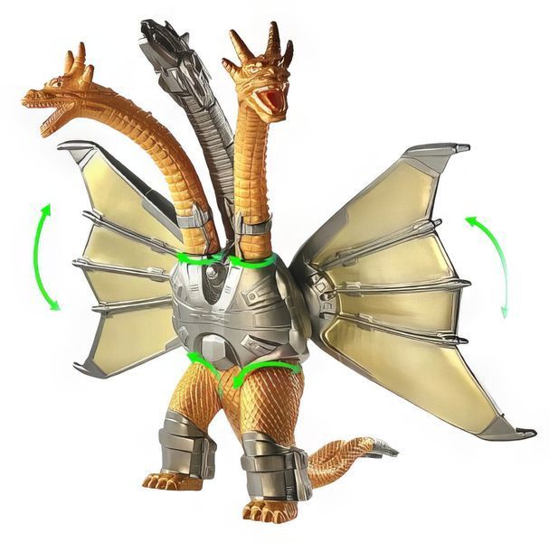 Іграшка Меха-Кінг Гідора (дракон) з к\ф Ґодзілла, 20 см - Mecha King Ghidorah, Godzilla GMKG052308 фото