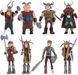 Набір фігурок "Як приборкати Дракона" 8в1, 9 см - "How to train Dragon" action figure HTTYD2019 фото 1
