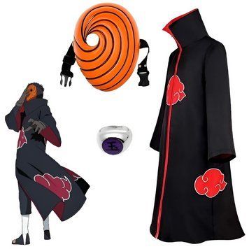 Набір Naruto Плащ Акацукі, Маска Обіто Учіха, кільце Тобі OUS202 фото