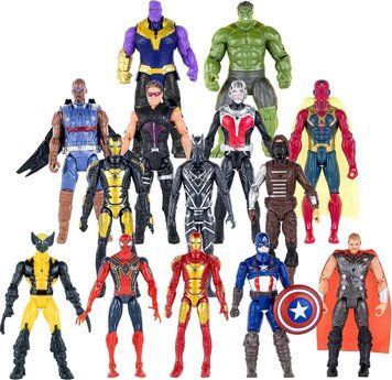 Набір фігурок Marvel 14в1 Месники, 17 см aveset14in1 фото