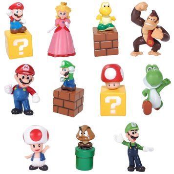 Набір фігурок 11в1 Супер Маріо, фігурки на торт Супер Маріо, 2.5-5 см &mdash; Super Mario SMC020711IN1 фото